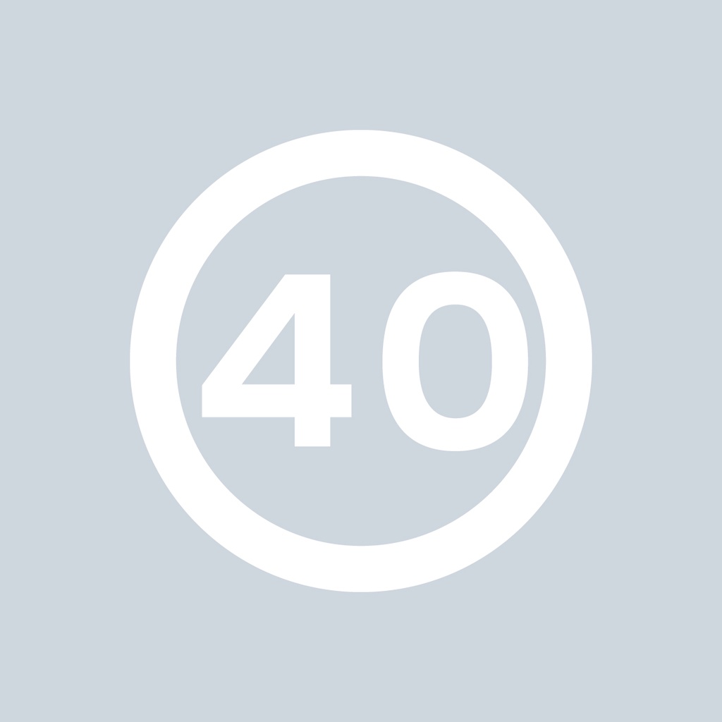 Speed Roundel White - 40 | Thermmark Road Markings